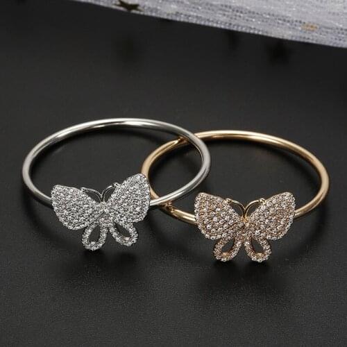 6/PCS copper zircon-inlaid napkin ring high-end western table decoration environmental napkin buckle