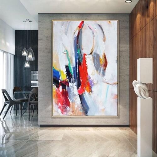 Abstract Oil Painting Handmade On Canvas Modern Wall Art For Home Cuadros Canvas Paintings Large Salon Hotel Decoration Unframed