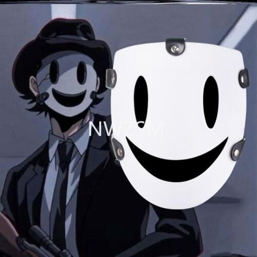 Anime Tenkuu Shinpan High-Rise Invasion Cosplay Mask plastic White Mask Japanese Samurai Costume Props