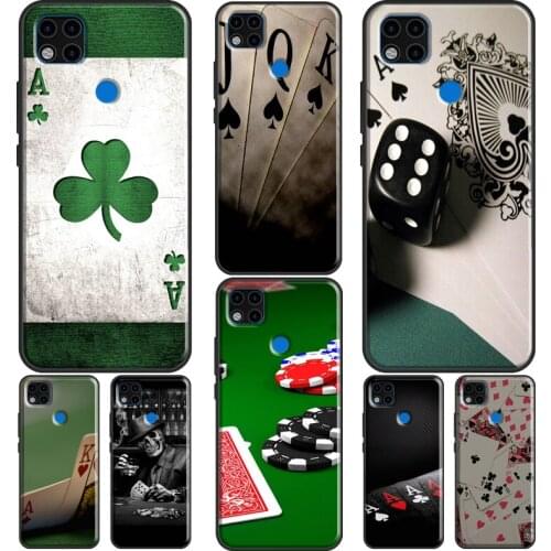 Poker Playing Cards Phone Case For Xiaomi Redmi Note 10 Pro 8T 9S 8 9 Pro Cover For Redmi 9 9T 9A 9C 7A 8A K40