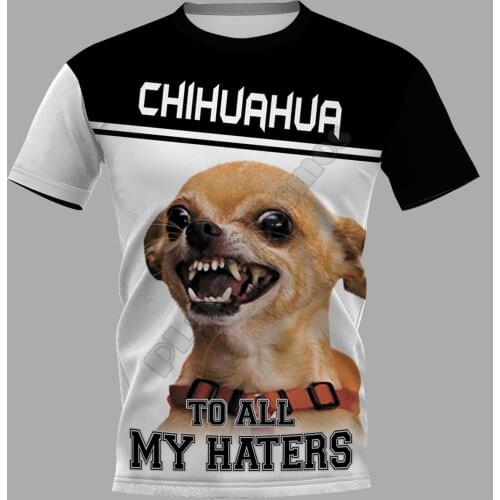 Chihuahua 3D Printed t shirts women for men Summer Casual Tees Short Sleeve T-shirts Funny Animal Short Sleeve 01