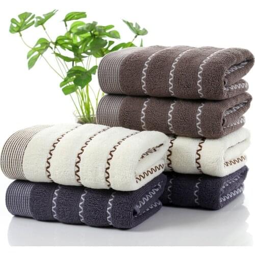 1/2/5Pcs/lot Cotton Hand Face Towel Water Ripple Home Hotel Towel Adults Kids Badhanddoek Toalha de banho Serviette de bain