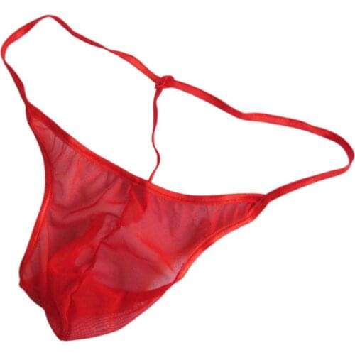 Man G-string Thong Panties Sexy Underwear Jockstraps Underpant Bedtime Pouch Men Lingerie O0H5