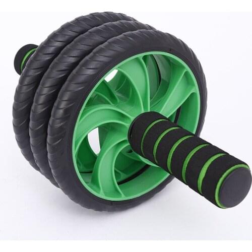 Muscle Exercise Equipment Home Fitness Equipment Double Wheel Abdominal Power Wheel Ab Roller Gym Roller Trainer Training
