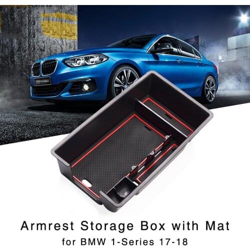 Armrest Storage Box for BMW 1 Series 2017 2018 Car Central Console Glove Tray