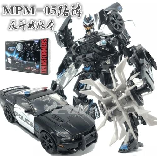 Hasbro Transformation Robot Black Mamba BMB MPM05 Police Barricade MP Alloy Metal Atcion Figure Toys Collection Car Model