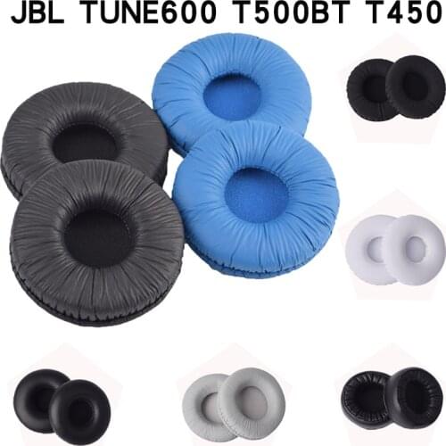 Replacement foam Ear Pad Leather pillow Cushion Cover For JBL Tune600 T450 T450BT T500BT JR300BT Headphone Headset 70mm Ear Pads