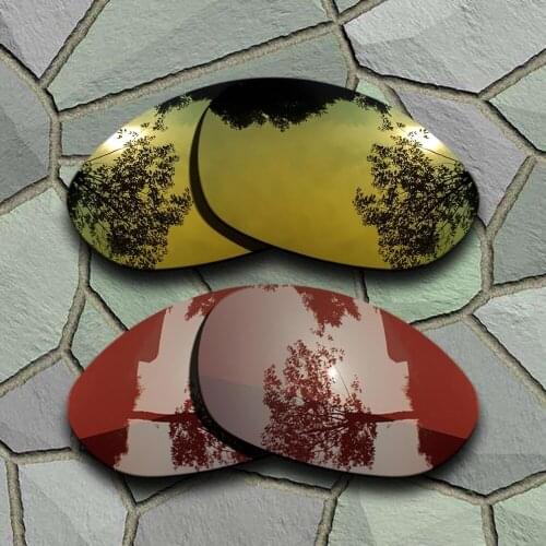 Yellow Golden&Bronze Brown Sunglasses Polarized Replacement Lenses for Oakley X Metal XX