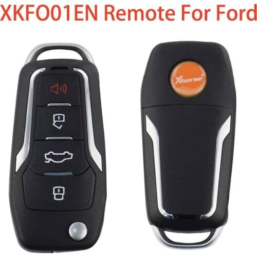 Xhorse XKFO01EN Wire X013 Series Universal Remote VVDI2 Car Key For Ford Flip 4 Buttons Unmovable Key King English Version