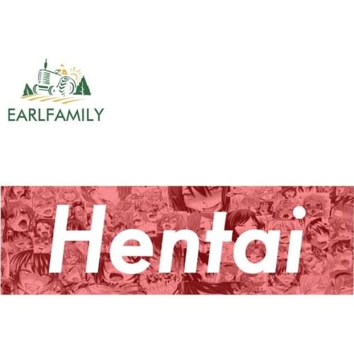 EARLFAMILY 13cm x 4cm Hentai Sexy Anime Waifu Custom Vinyl Decal Stickers JDM Bumper Car Stickers Car Accessories