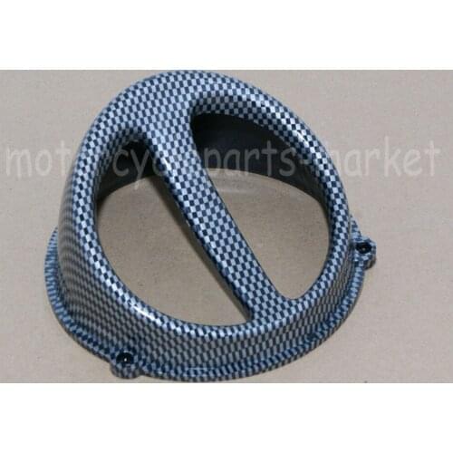 Hi-Q Carbon Fiber Look High Performance Motorcycle Scooter Accessories Air Scoop Fan Cover Cap For GY6 50cc 125cc 150cc Engine