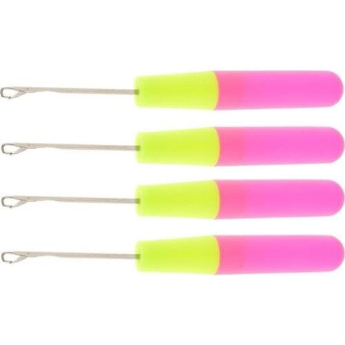 4Pcs Hair Braid Needle Dreadlock Handle Crochet Hook Needle Dreadlock Interlock Tool Easy to Use hairstyle to крючки для вязания