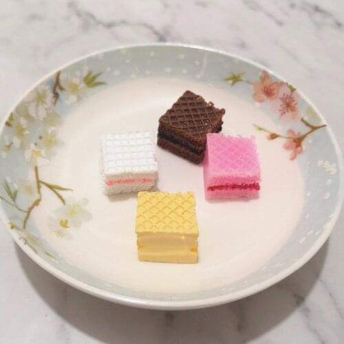 8pcs 14mm*19mm Resin Simulation Food Charms Mixed Kawaii Cookie Pendant For DIY Necklace Earring Keychain Jewelry Making