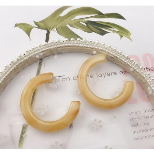Ab-237 popular jewelry Circle Earrings simple temperament and versatile fashion Europe, America, Japan and South Korea