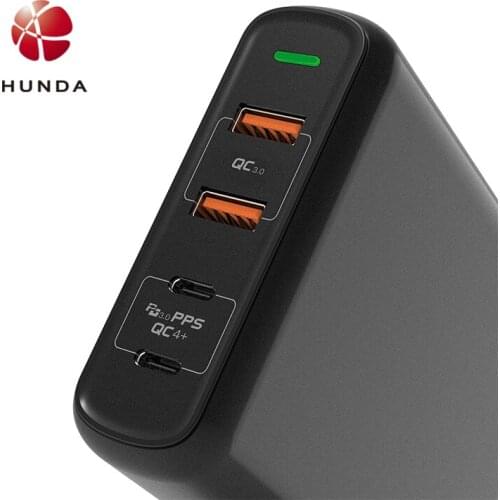 USB Type C Laptop Charger Power Adapter,120W 5 Port USB Wall Charger with 18W & 60W Type C Power Delivery PD Charger and QC 4.0