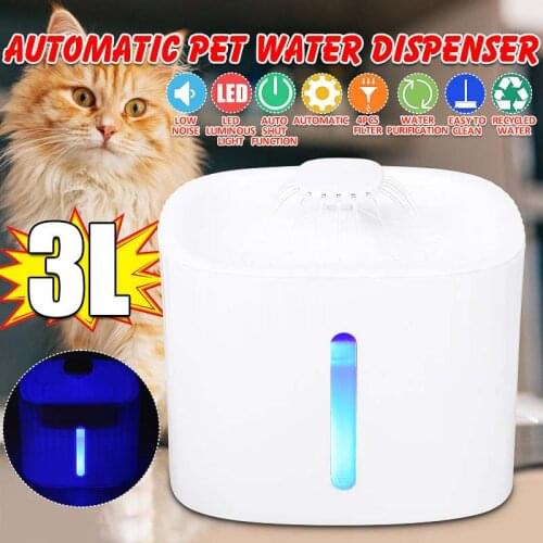 Automatic Cat Dog Pet Water Fountain Pet Bowl Cat Drinking Water Dispenser Feeder Bowl With Filters Pet Water Fountain