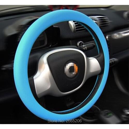 Car styling Leather Texture Auto Silicone Steering Wheel Cover for ALFA ROMEO 147 159 156 mito giulietta 166 accessories