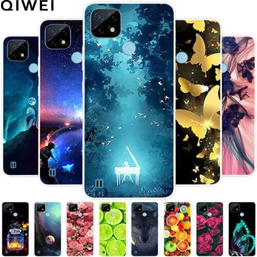 For OPPO Realme C21 Case Transparent Soft TPU Phone Case For OPPO Realmi C21 Clear Silicone Cover RealmeC21 C 21 6.5'' Fundas