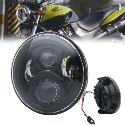 For Honda CB400 CB750 CB1300 Hornet 250 600 900 VTEC VTR250 Motorcycle Accessories 7inch led headlight WITH High/Low Beam