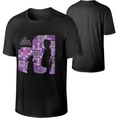 The Birthday Massacre Violet Cotton Mens T Shirt Novelty Short Sleeves Mens Tee Shirt Black