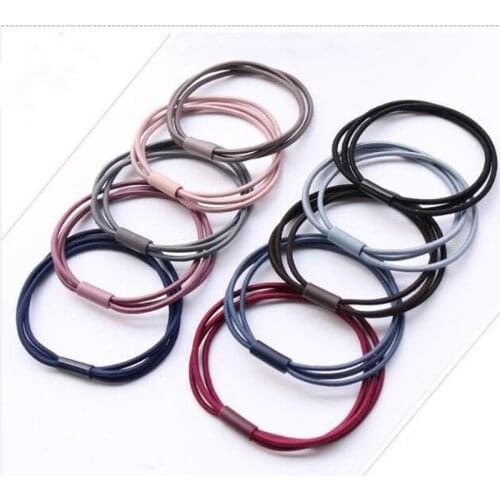 Hot Selling Fashion New Arrive Elastic Hair Band Korean Style Fresh Adult Simple High Quality Hair Rope Hair Rings
