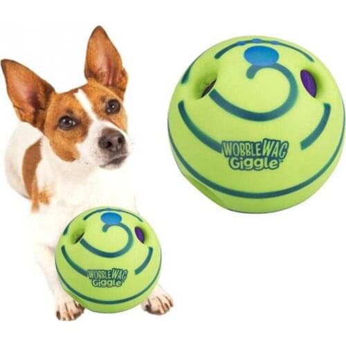 Ball Dog Sound Toy Pet Toys Silicon Jumping Interactive Dog Toys For Large Dogs Ball Safe Training E