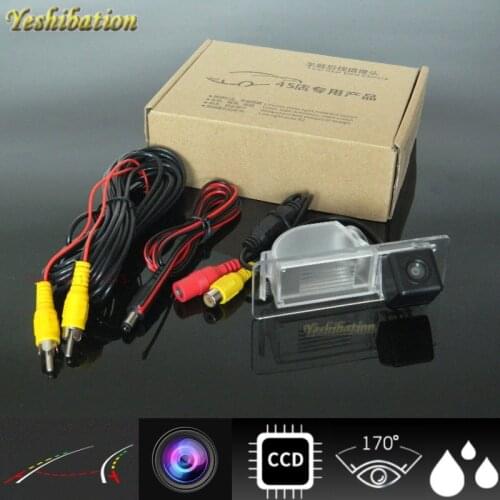 Yeshibation Intelligent Dynamic track HD reversing Camera For Volkswagen VW New Santana 2012~2015 Back Up Parking Camera