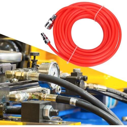 15M Air Hose Compressor With Male/Female Quick Connector 5x8mm Straight Tube High Pressure Flexible PE Pipe