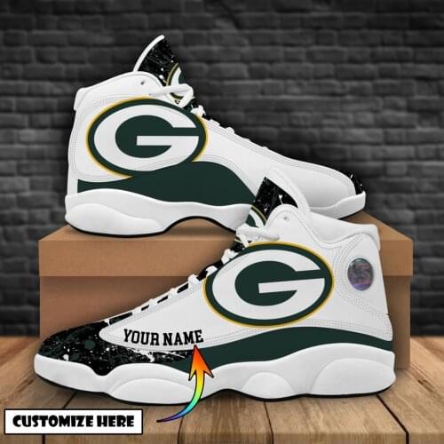 Packers Lace-up Sneakers Athletic Running Walking Tennis Shoes Ankle Boots for Men Boys, Customize Your Name