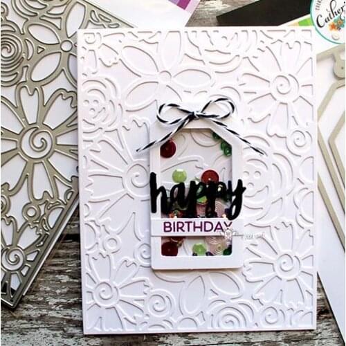 Mmao Crafts Metal Steel Cutting Dies New Flower frame decoration Stencil For DIY Scrapbooking Paper/photo Cards Embossing Dies