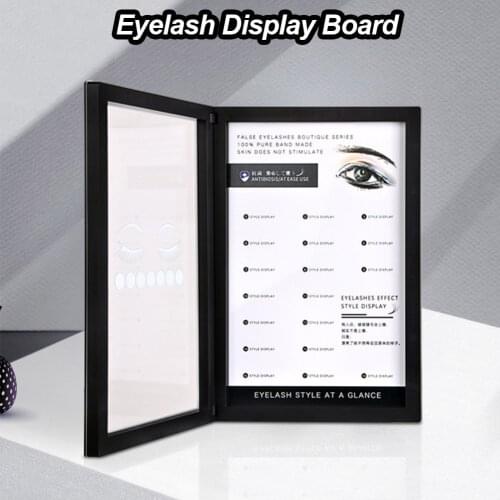 Eyelash Storage Book Neat Display Board Makeup Display Sample Container Acrylic Grafting Eyelashes Empty display