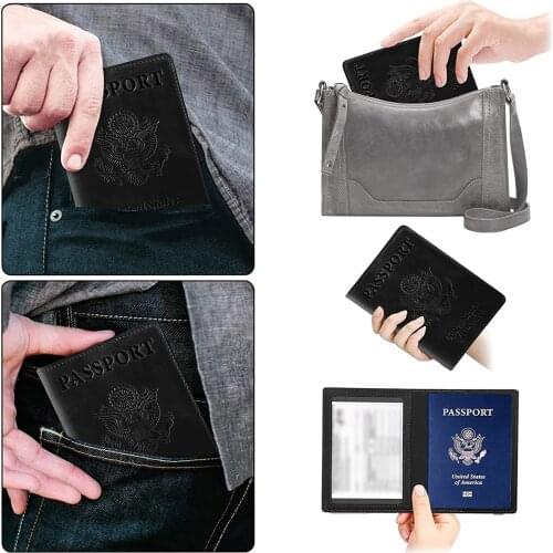 Portable Card Passport Holster Storage Bag Card Holder Protective Cover Credit Card Case Small Certificate Protection Holster#p3