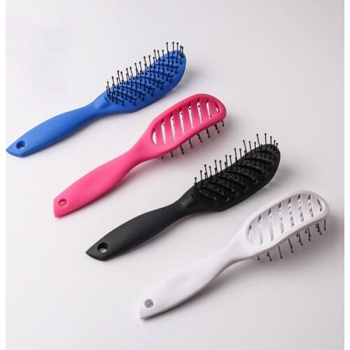 Hair Comb 9-Row Detangling Hair Brush Styling Hairbrush Straight Curly Wet Hair Scalp Massage Brush Women Barber Accessories