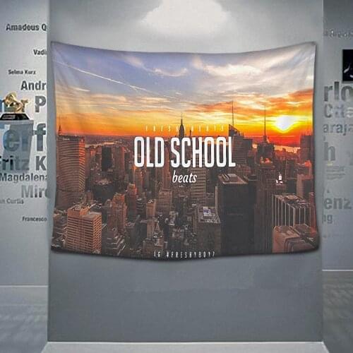 Reggae Hip Hop Music Theme Four Holes Wall Hanging Pop Rock Band Flag Banner Rock Music Canvas Painting Tapestry Wall Art C1