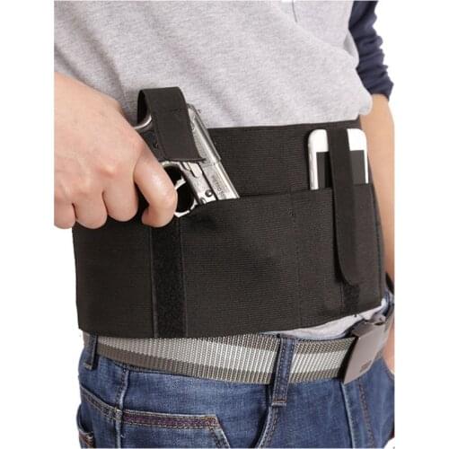 Adjustable Tactical Elastic Band Belly Belt Band Concealed Carry Universal Magazine Gun Holster