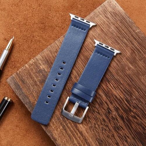 New Soft Leather Watchband for Apple Series 6 SE 5 4 3 Watch Accessories Bracelet 38mm 40mm 42mm 44mm for iwatch Straps
