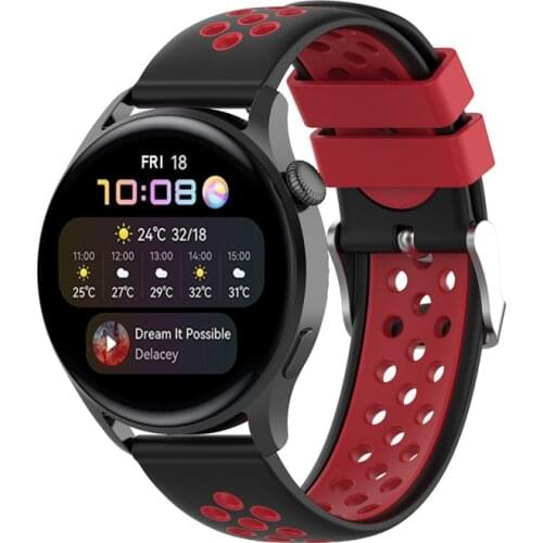 20/22mm Strap For Samsung Galaxy watch 46mm 42mm Active band/Gear S3 Frontier/Sport/S2/S 3 2 46 mm Amazfit bip Silicone bracelet