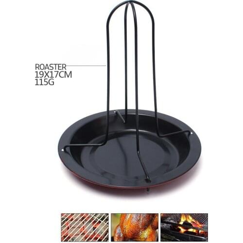 Chicken Roaster Rack With Bowl Tin NON-STICK BBQ Accessories Tools