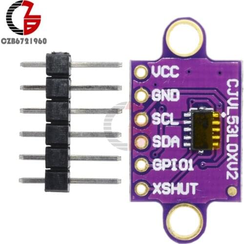 VL53L0X Time-of-Flight (ToF) Laser Ranging Sensor Breakout 940nm GY-VL53L0XV2 Laser Range Distance Module I2C IIC