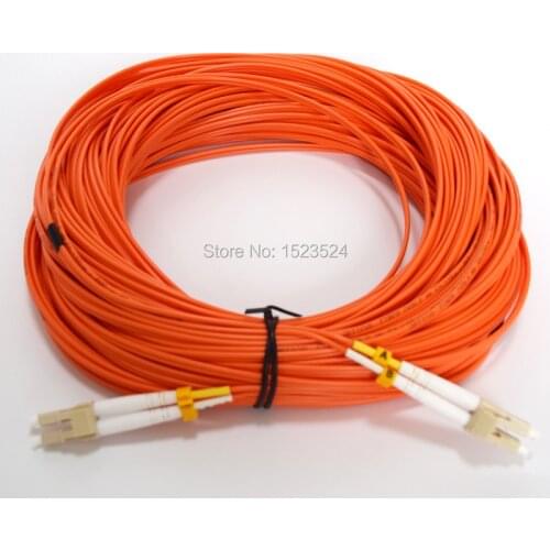 Free Shipping LC-LC fiber optic Patch cord,Duplex,MM,OM2 40meters,2mm fiber patch cord Multi-mode fiber