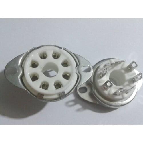 20pcs 8pin Ceramic vacuum tube socket top mount octal valve base adapter