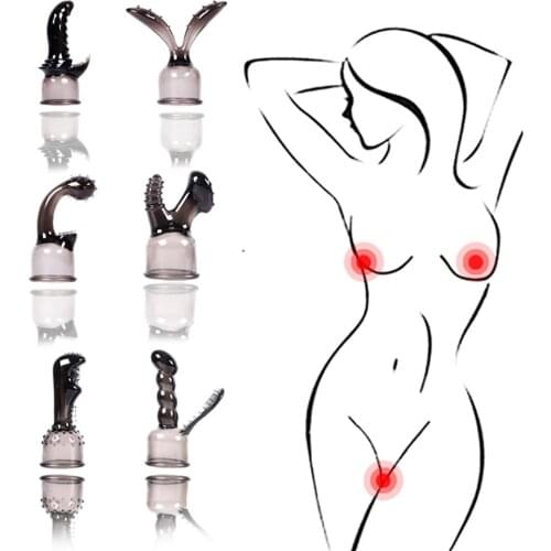AV Rod Stick Head Cap Magic Wand Attachment Vibrator Accessories Adult Sex Toys for Women Female Masturbator