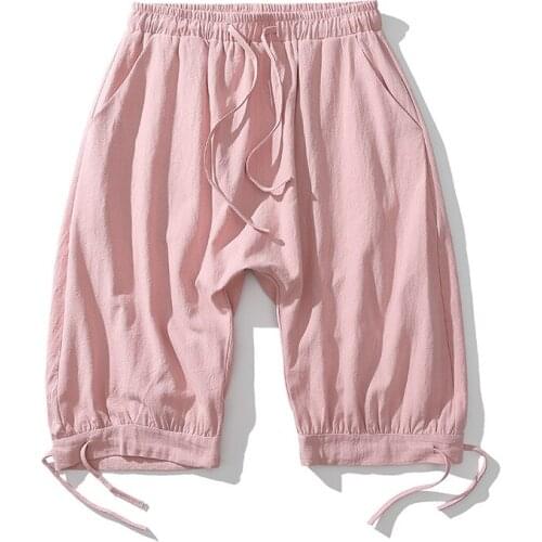 Baggy Straight Shorts Pants 2021 Men Hip-hop Loose Sports Cropped High Waist Trousers Japanese Streetwear Sweatpants