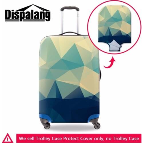 Dispalang Geometric Designs Luggage Cover Colorful Suitcase Case Protectors Art Waterproof Luggage Bag Cover Travel Accessories