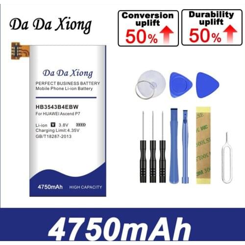 Da Da Xiong 4650mAh HB3543B4EBW Battery for Huawei Ascend P7 P7-L07 L09 L00 L10 L05 L11 phone battery