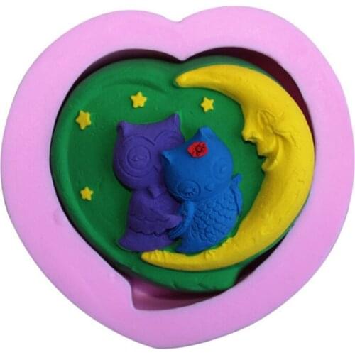 DIY Sweet Nightingale Fondant Silicone Mold Cake Decoration Bakeware Cooking Tools 2905