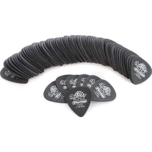 Dunlop Tortex Pitch Black Standard Guitar Pick Plectrum Mediator, 1/piece