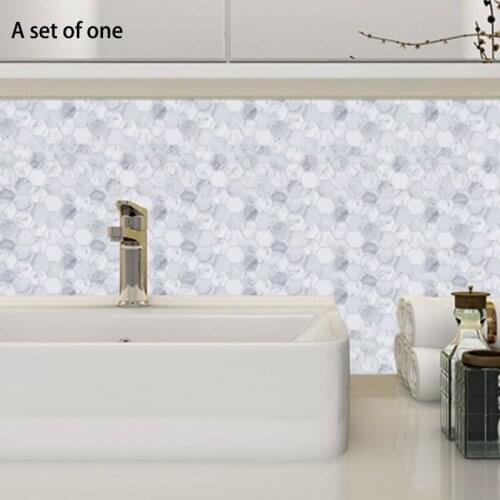 Hot Kitchen Self Adhesive Mosaic Wall Decal Subway Peel and Stick Backsplash Vinyl Tile Stickers