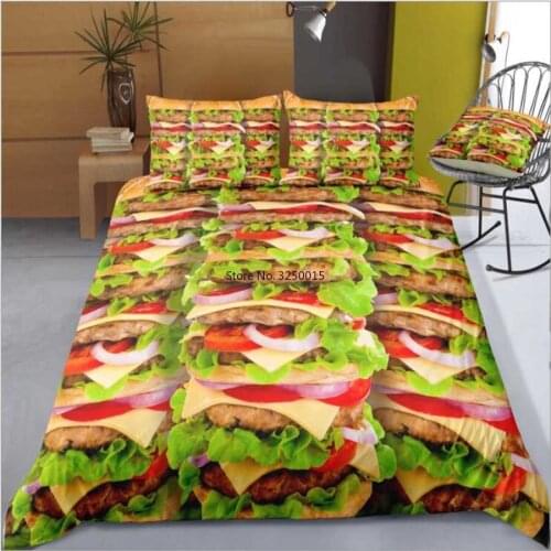 3D print burrito bedding set single double queen king size duvet cover and pillowcase home textiles home room bedclothes