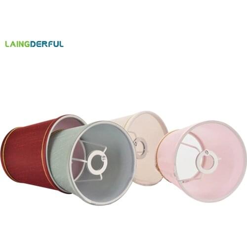 PVC Fabric Lamp Shade Modern Simple Style Light Shade Art Deco Lampshade for E14 Chandeliers Wall lights Lamp Cover